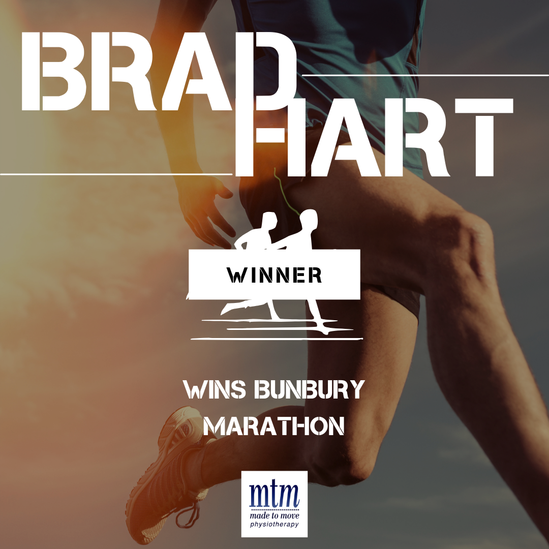 Brad Hart wins the Bunbury Marathon